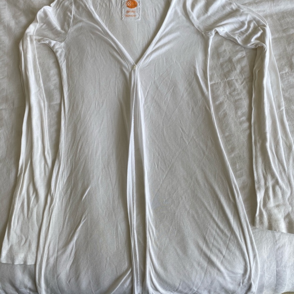 Casual long sleeve organic cotton cardigan